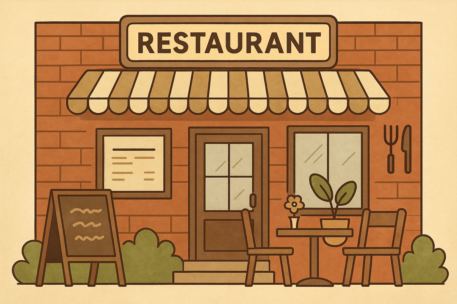 飲食店予約イラスト